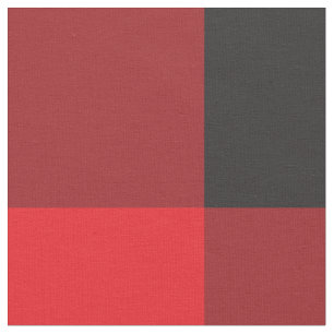Red and Black Buffalo Chequered Plaid Rustic Fabric