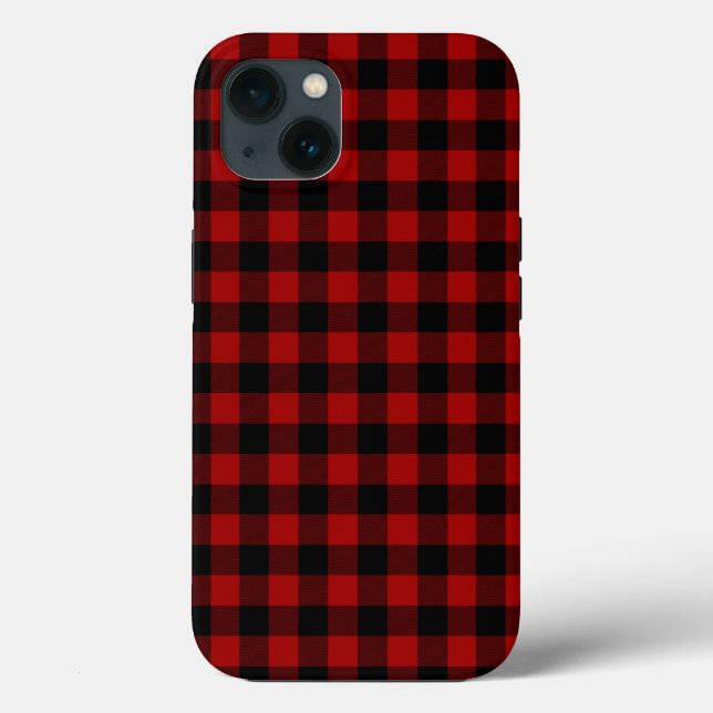 Red and Black Buffalo Plaid  Case-Mate iPhone Case (Back)