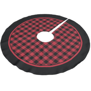 Red and Black Buffalo Plaid Tree Skirt
