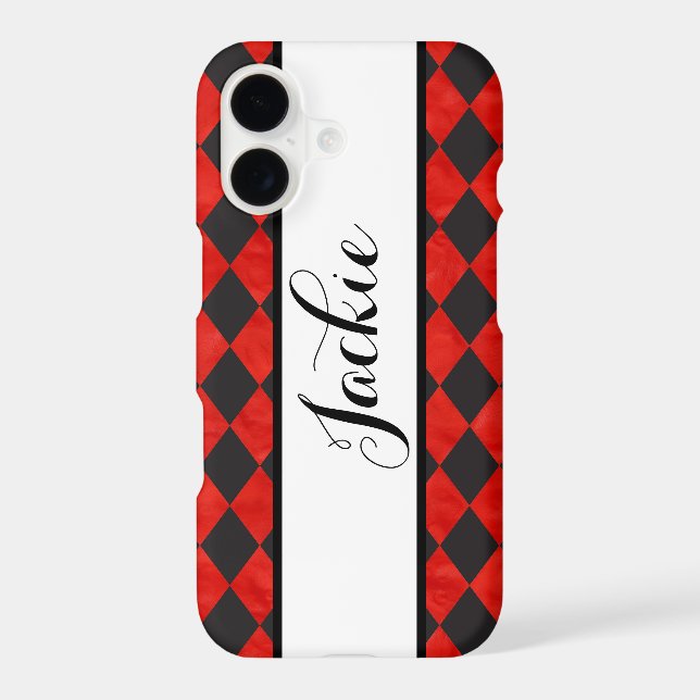 Red and Black Case-Mate iPhone Case (Back)