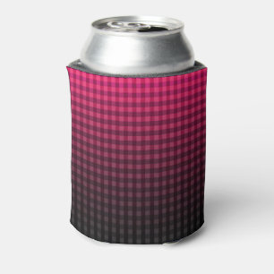 Red and black chequered pattern gradient can cooler