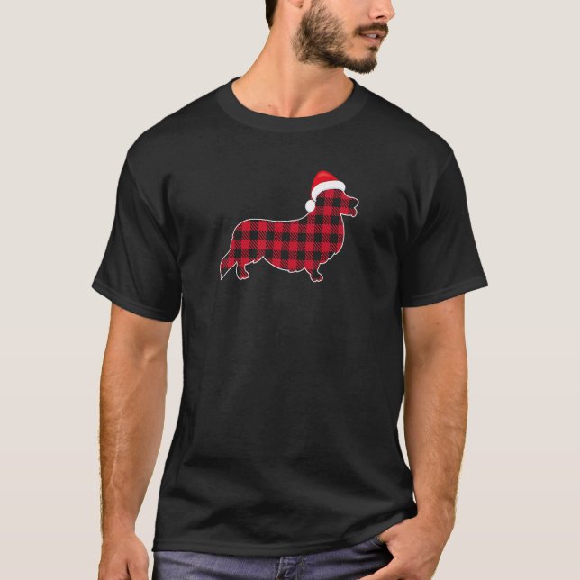 Red And Black Christmas Buffalo Plaid Pembroke Wel T-Shirt (Front)
