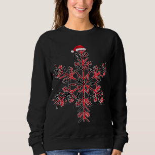 Red And Black Christmas Buffalo Plaid Santa hat Sn Sweatshirt