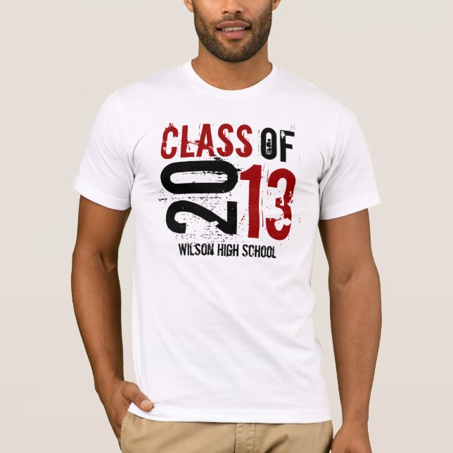 Red and Black - Class of 2013 T-Shirt (Front)