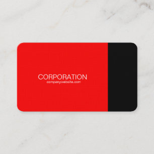 Red and black classy business card