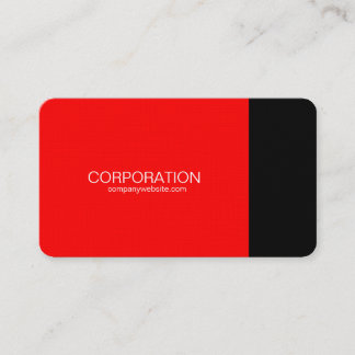 Red and black classy business card