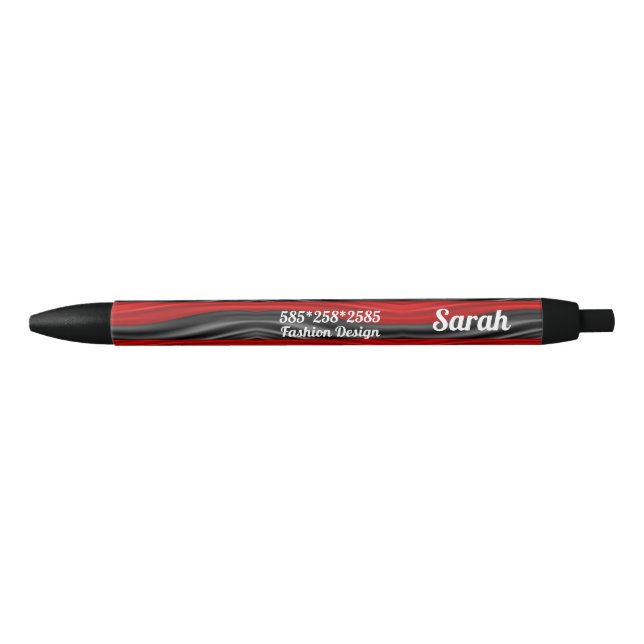 Red and Black Design Business Pens (Front)