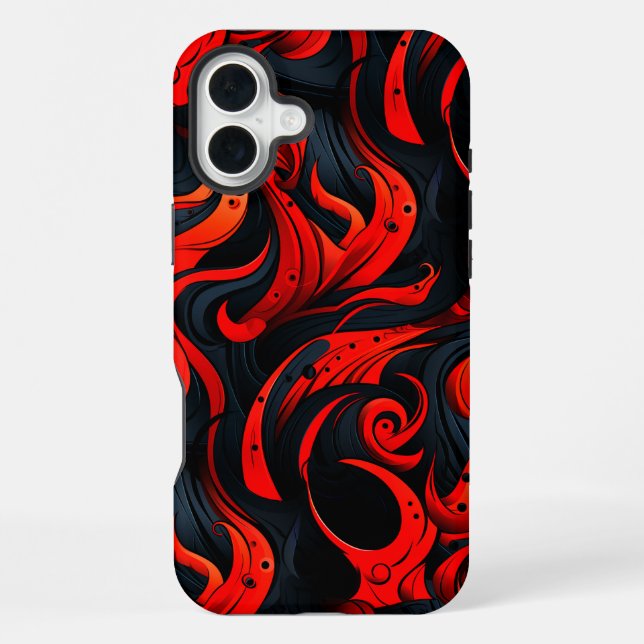Red and Black Design Phone Case (Back)