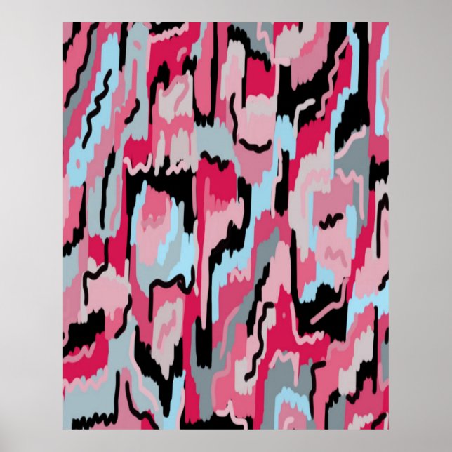 Red and Black Digital Print  (Front)