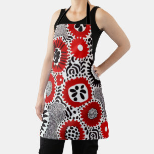 Red and Black Dots Apron