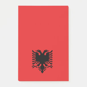 Red and Black Double Headed Eagle Flag of Albania Post-it Notes