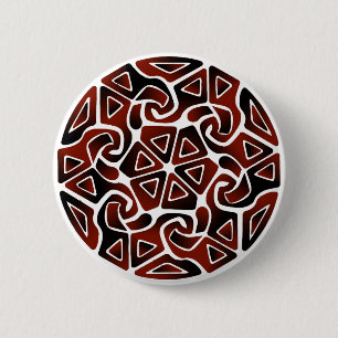 Red AND Black Dually Arrows 6 Cm Round Badge
