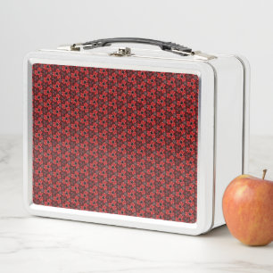 Red and Black Floral Show Lunch Box