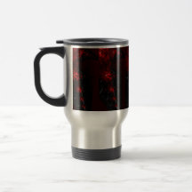Red and Black Frack Coffee/Tea Cup
