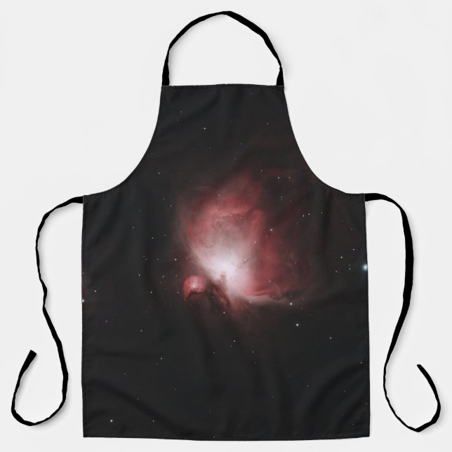 RED AND BLACK GALAXY WITH STARS APRON (Front)