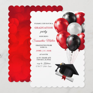 Red and Black Graduation Template