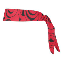 Red and Black Headband by Joya Eve