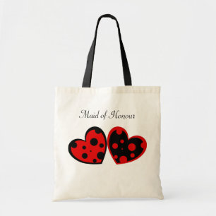 Red And Black Hearts Bag