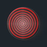 Red and Black Hypnotic Spiral Pin<br><div class="desc">This is one eye-catching hypno-pin!</div>