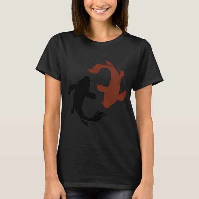 Red and black koi fish T-Shirt (Front)