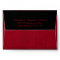 Red and Black Lace Gothic Wedding Envelopes