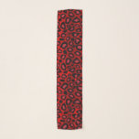 Red and Black Leopard Print  Scarf<br><div class="desc">🥇AN ORIGINAL COPYRIGHT DESIGN by Donna Siegrist ONLY AVAILABLE ON ZAZZLE! Red and Black Leopard Print. Available in several colours. ⭐99% of my designs in my store are done in layers. This makes it easy for you to resize and move the graphics and text around so that it will fit...</div>