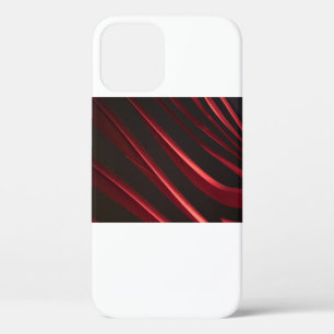 Red and black logo iPhone 12 case