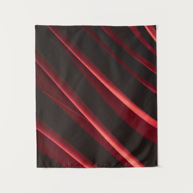Red and black logo tapestry (Front)