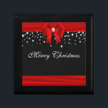 Red and Black Merry Christmas Gift Box<br><div class="desc">Red and Black Merry Christmas Gift Box.  Perfect gift box for the holidays.</div>