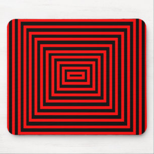Red and black mouse pad