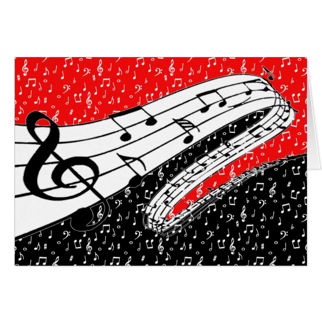 Red and black music theme (Front Horizontal)