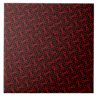 Red and Black Patterned Tile
