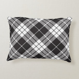 Red and Black Plaid Buffalo Check Pattern Decorative Cushion