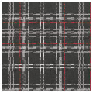 Red and Black Plaid Buffalo Check Pattern Fabric