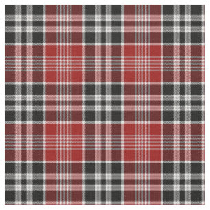 Red and Black Plaid Buffalo Check Pattern Fabric