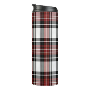 Red And Black Plaid Thermal Tumbler