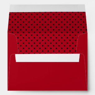 Red and Black Polka Dot Envelopes