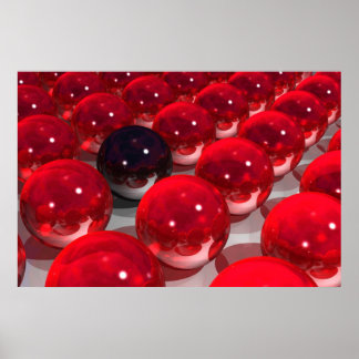 Red And Black Poster