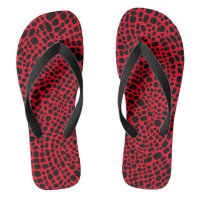 Red And Black Psychedelic Oragnic Skin Pattern