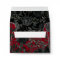 Red and Black Rose Gothic Wedding Envelopes