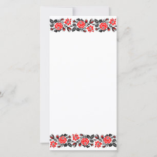 Red and Black Roses cross-stitch Pattern