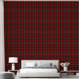 Red and Black Scottish Tartan Plaid Wallpaper