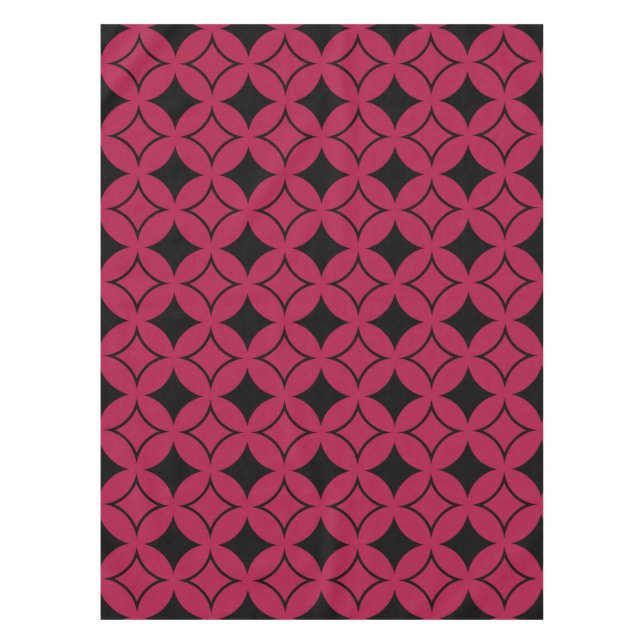 Red and black shippo tablecloth (Front)
