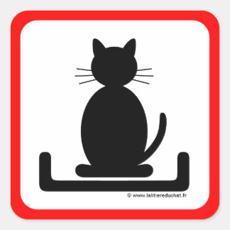 Red and Black Sticker "The Cat Litigation"