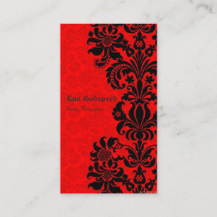 Red and Black Stylish and Cool Business Card