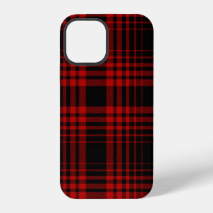 Red and black tartan plaid Scottish seamless patte iPhone 12 Case