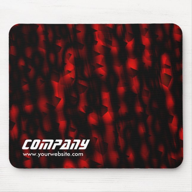 Red and Black Texture, Business Mouse Mat (Front)