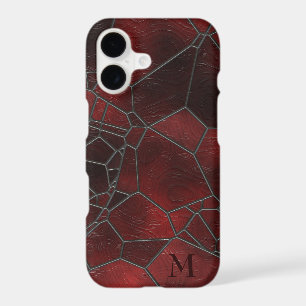 Red And Black Texture Glass