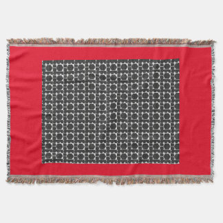 RED AND BLACK THROW BLANKET