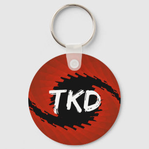 Red and Black TKD Hurricane Keychain